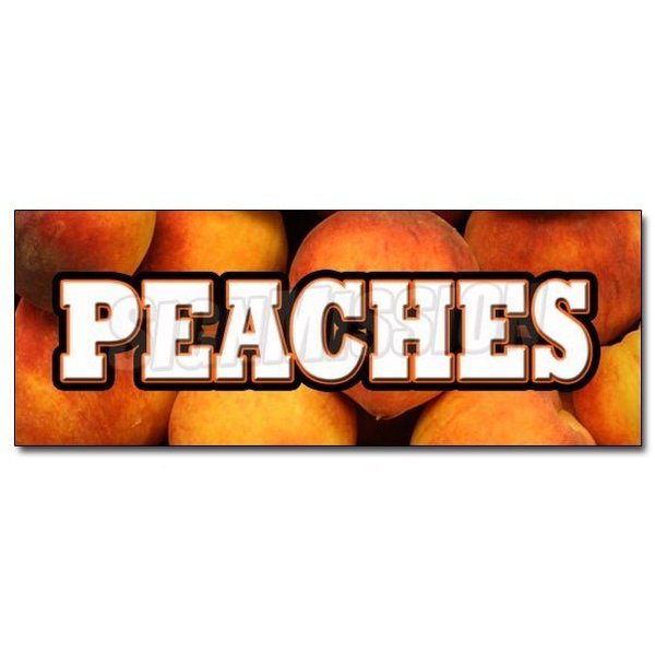Signmission Safety Sign, 24 in Height, Vinyl, 9 in Length, Peaches D-24 Peaches